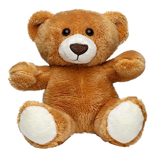 Minifeet Bär Moritz (braun) - Teddy Kuscheltier Plüschtier Stofftier Spielzeug - kuschelig weich - Geschenk für Baby Kinder Freunde Schulstart Einschulung | Höhe: 14 cm von Minifeet