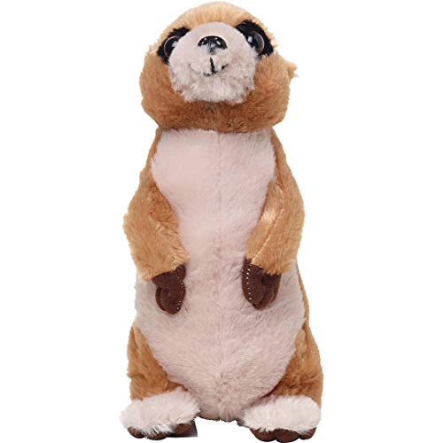 Minifeet Erdmännchen Jürgen - Kuscheltier Plüschtier Stofftier Spielzeug - kuschelig weich - Geschenk für Baby Kinder Freunde Schulstart Einschulung | Höhe: 21 cm von Minifeet