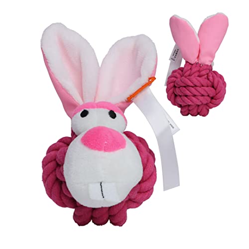 Minifeet Hundespielzeug Knotentier Hase - Das kaustarke Geschenk für Hunde jeden Alters - ideal zum Apportieren, Kauen und Spielen - mache deinem Hund eine Freude Minifeet Hundespielzeug Knotentier Hase - Das kaustarke Geschenk für Hunde jeden Alters - ideal zum Apportieren, Kauen und Spielen - mache deinem Hund eine Freude von Minifeet