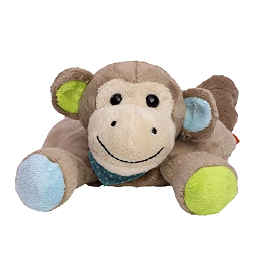 MiniFeet Affe für Wärmekissen- Kuscheltier Plüschtier Stofftier Spielzeug - kuschelig weich gegen Bauchweh - Geschenk für Baby Kinder Freunde Schulstart Einschulung von Minifeet