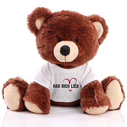 Minifeet RecycelBär Spruchbär mit T-Shirt - Hab Dich lieb - die plüschige Aufmerksamkeit für Deine Liebsten Minifeet RecycelBär Spruchbär mit T-Shirt - Hab Dich lieb - die plüschige Aufmerksamkeit für Deine Liebsten von Minifeet