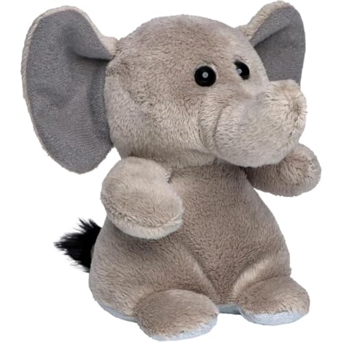 Minifeet Schmoozies Elefant - 2in1 Plüschtier & Displayreiniger mit Unterseite aus Mikrofaser - kuschelig weich und kuschelig süß von Minifeet
