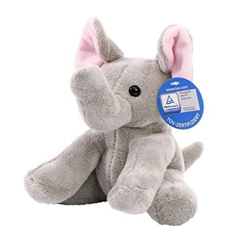 Minifeet Zootier Elefant Linus - Kuscheltier Plüschtier Stofftier Spielzeug - kuschelig weich - Geschenk für Baby Kinder Freunde Schulstart Einschulung | Höhe: 17,50 cm von Minifeet
