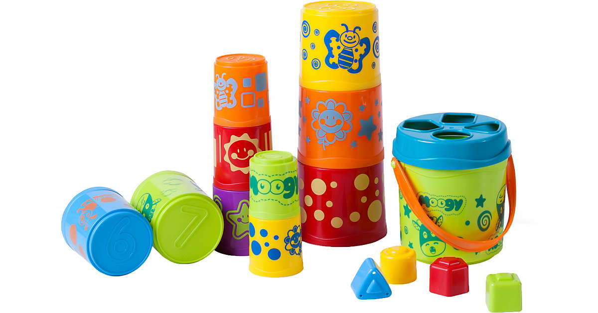 11 Stapelbecher im Sortier-Eimer 11 Stapelbecher im Sortier-Eimer von Miniland