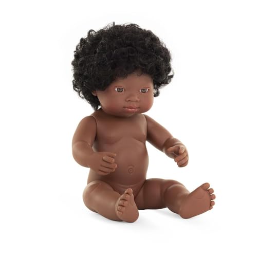 Miniland Babypuppe afrikanisches Mädchen 38cm-31054, Zufällig von Miniland