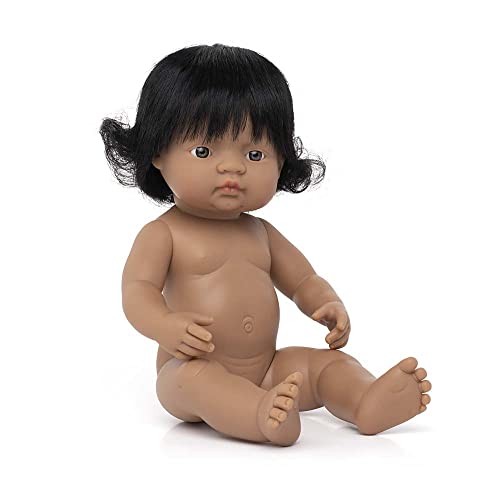 Babypuppe südamerikanisches Mädchen 38cm-31058 von Miniland