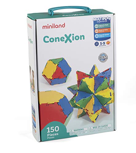 Miniland Baukasten Conexion 150 Teile in einer Box-32110 von Miniland