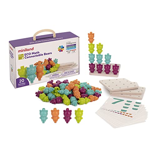 Miniland Eco Color Bears: STEM Mathematik Spiel, aus Bioplastik von Miniland