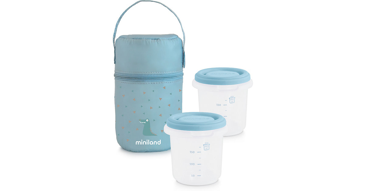 Isoliertasche inkl. 2 Aufbewahrungsbehälter hermisized, 250 ml, azurblau, 3-tlg. Isoliertasche inkl. 2 Aufbewahrungsbehälter hermisized, 250 ml, azurblau, 3-tlg. von Miniland