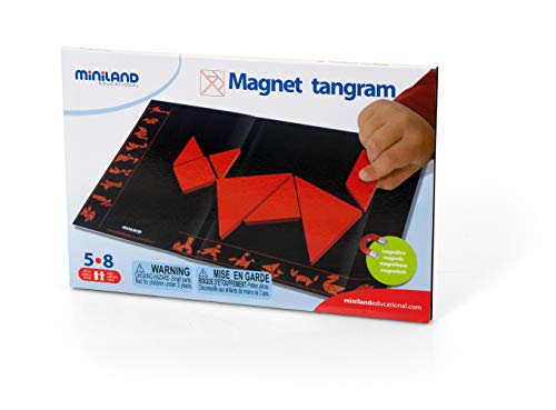 Miniland Magnetic Tangram, magnetisches Tangramspiel zum Mitnehmen-95007 Miniland Magnetic Tangram, magnetisches Tangramspiel zum Mitnehmen-95007 von Miniland