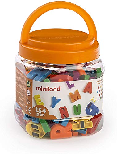 Miniland Magnetische Grossbuchstaben 154 Stück-97911 von Miniland