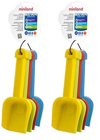 Miniland 29038 Schaufel, Merhfarbig, 24 cm (Packung mit 2) von Miniland