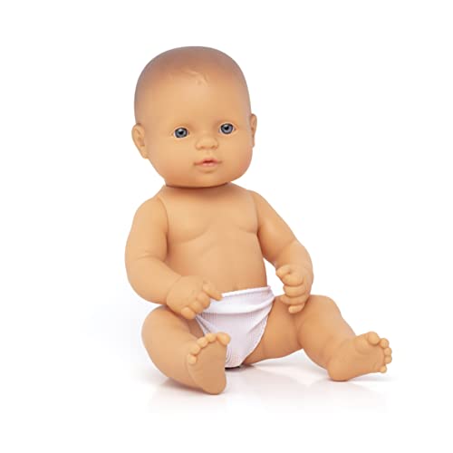 Miniland 31031 - Baby europäischer Junge, 32 cm von Miniland