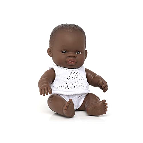 Miniland 31123 - Baby (afrikanischer Junge) 21 cm von Miniland