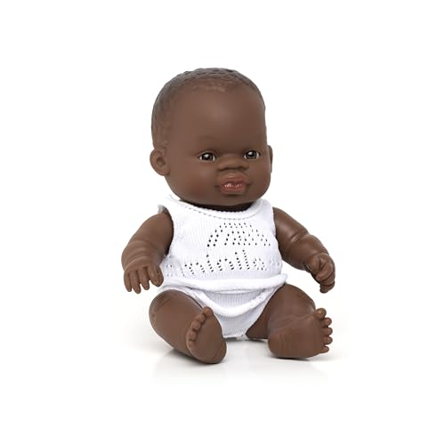 Miniland 31124 - Baby (afrikanisches Mädchen) 21 cm von Miniland