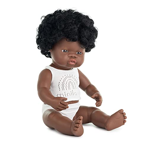 Miniland 31154 - Baby (afrikanisches Mädchen) 40 cm von Miniland