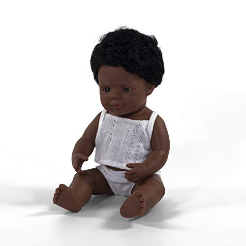 Miniland 31159 - Baby (afroamerikanischer Junge) 40 cm von Miniland