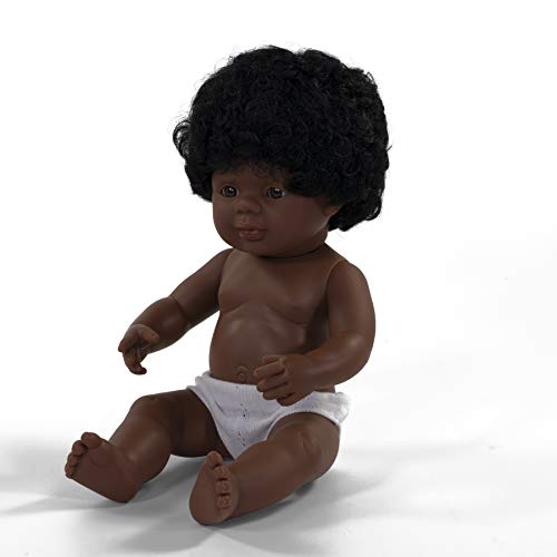 Miniland 31160 - Baby (afroamerikanisches Mädchen) 38 cm von Miniland