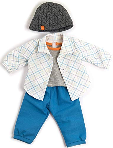 Miniland Set Puppenkleidung 40cm, Hose, T-Shirt, Hemd und Mütze Miniland Set Puppenkleidung 40cm, Hose, T-Shirt, Hemd und Mütze von Miniland