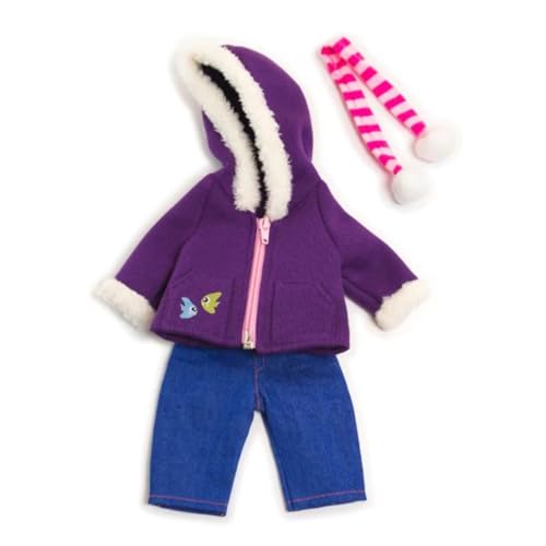Miniland 31637 Puppenkleidung, Lila, rosa, blau von Miniland
