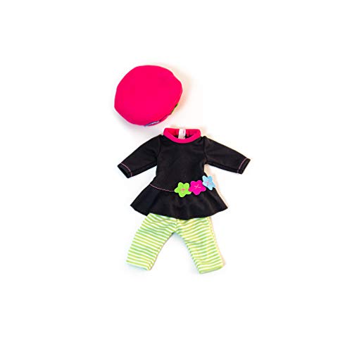 Miniland 31646 31646 Puppenkleidung, grün, braun, pink von Miniland