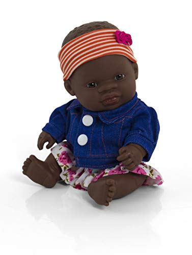 Miniland Set Puppenkleidung 21cm, Blumenkleid, Jeansjacke und Stirnband Miniland Set Puppenkleidung 21cm, Blumenkleid, Jeansjacke und Stirnband von Miniland