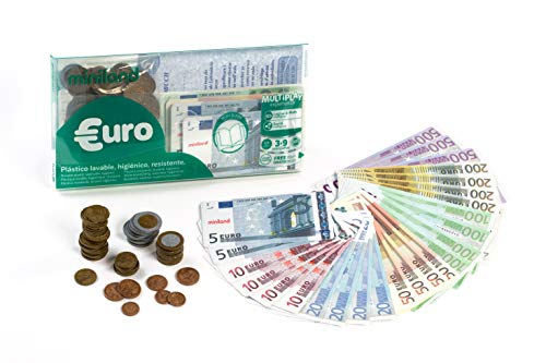 Miniland 31908 - Euro-Set (28 Scheine und 80 Münzen) von Miniland