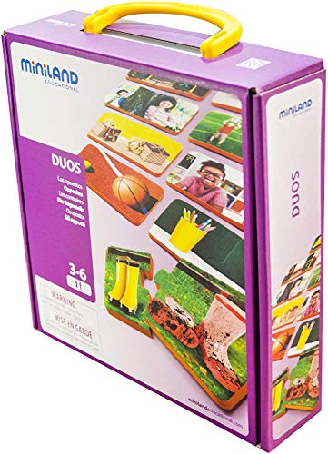 Miniland 36070 Duos: Gegensätze, merhfarbig von Miniland