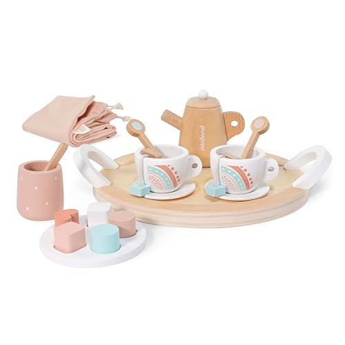 Miniland 94062 Teeset aus Holz für Puppen Mehrfarbig Miniland 94062 Teeset aus Holz für Puppen Mehrfarbig von Miniland