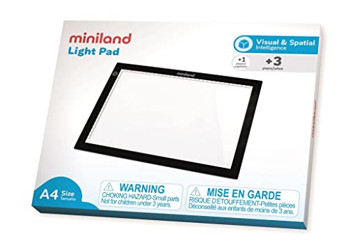 Miniland 95100 Leuchttisch, schwarz, weiß, ys/m von Miniland