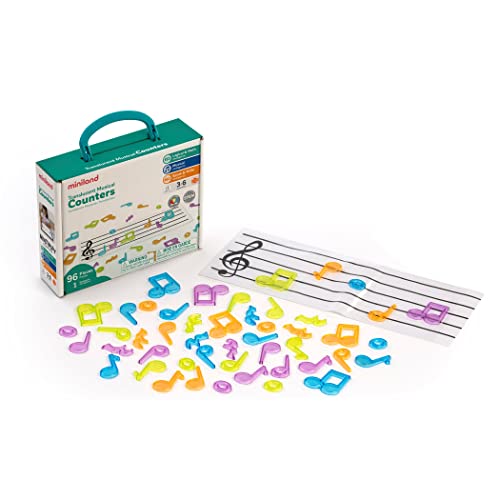 Miniland Translucent Musical COUNTERS, durchsichtige Musikzähler für den Leuchttisch von Miniland