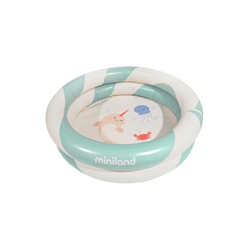 Miniland – Aufblasbares Baby-Planschbecken 60 cm, Kompakter und Sicherer Rundpool für Babys Miniland – Aufblasbares Baby-Planschbecken 60 cm, Kompakter und Sicherer Rundpool für Babys von Miniland