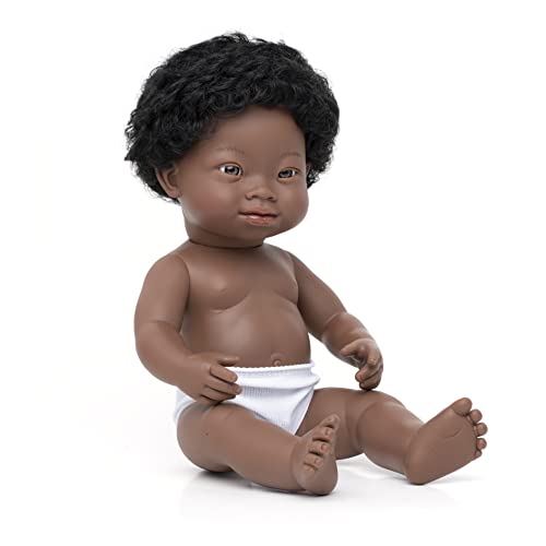 Miniland Babypuppe afrikanischer Junge 38cm mit Down Syndrom, 31089 Miniland Babypuppe afrikanischer Junge 38cm mit Down Syndrom, 31089 von Miniland