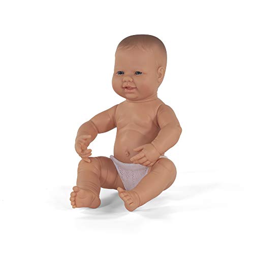 Miniland Babypuppe neugeborenes europäisches Mädchen 40cm-31002, Merhfarbig, Large von Miniland