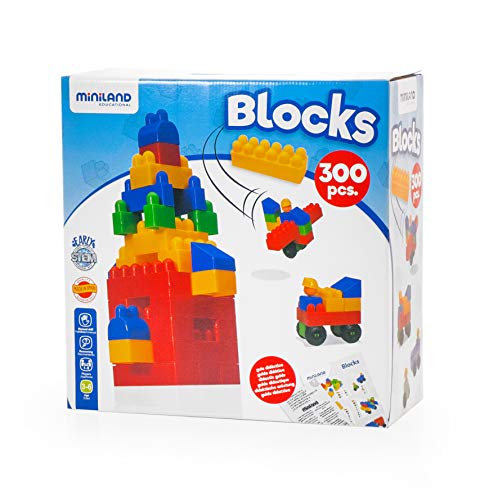 Baublöcke Blocks 300 Teile-32315 von Miniland