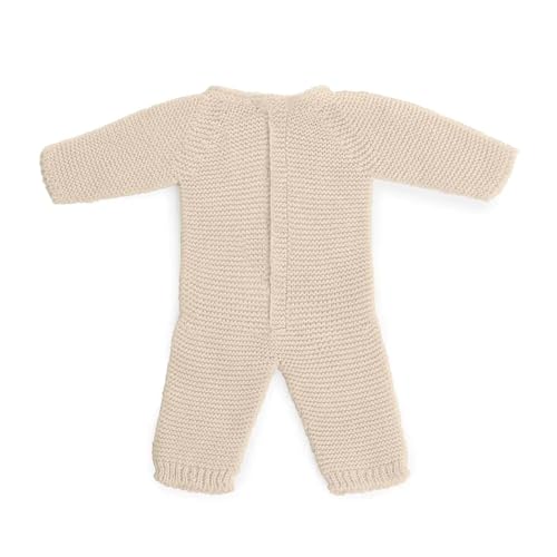 Miniland Strickpyjama, beige, für 38cm Puppen recycelten Fasern. Miniland Dolls von Miniland