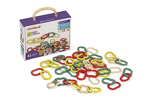 Miniland Eco Chains 48 Teile. Kettenspiel recycelten und recycelbaren Materialien. Miniland Eco Chains 48 Teile. Kettenspiel recycelten und recycelbaren Materialien. von Miniland