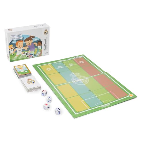 Miniland - Gemeinsam Spielen wir sauber, Brettspiel von Real Madrid, gemeinschaftliches Spiel zur Förderung von Empathie, Respekt und Teamarbeit, für Kinder von 4 bis 9 Jahren, offizielles von Miniland