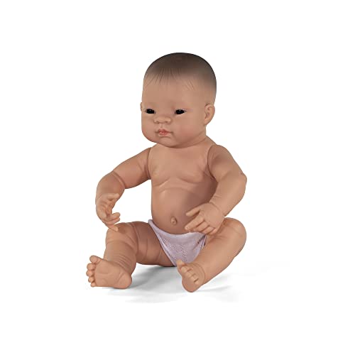 Miniland Babypuppe neugeborener asiatischer Junge 40cm-31005 von Miniland