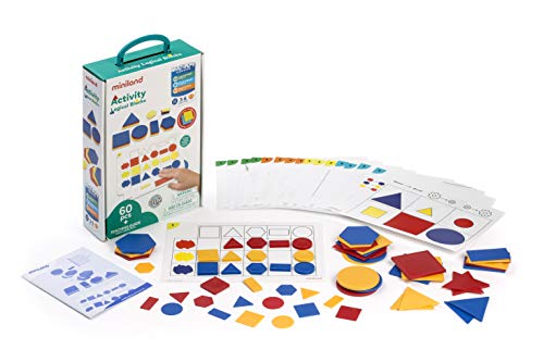 Miniland Miniland95042, Activity Logical Blocks, Set mit Geometrischen Spielsteinen von Miniland