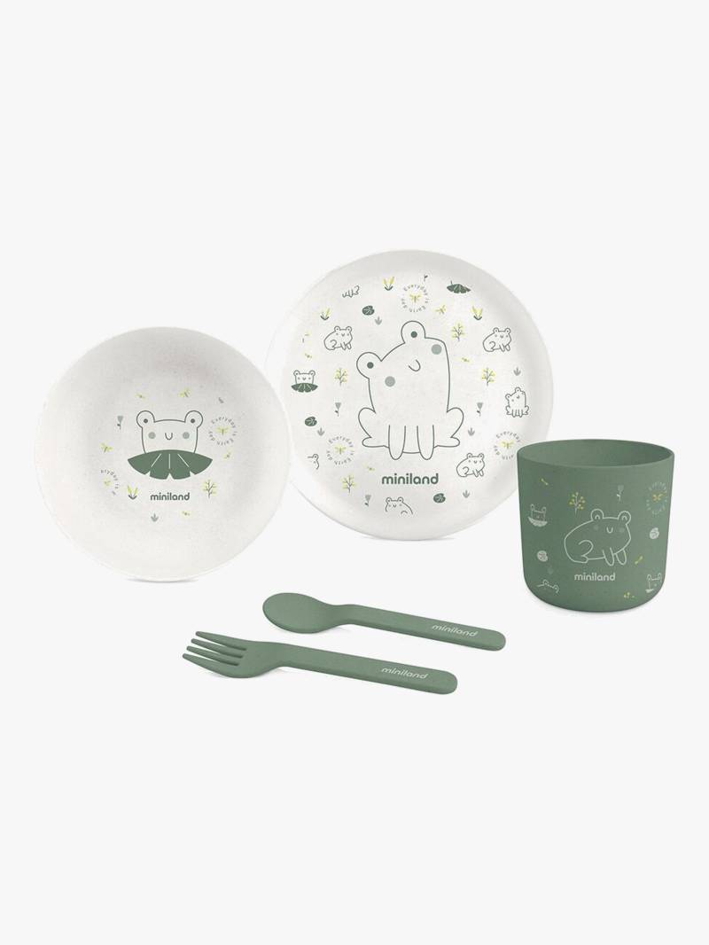 Miniland Naturmeal Geschirr-Set, Frog von Miniland