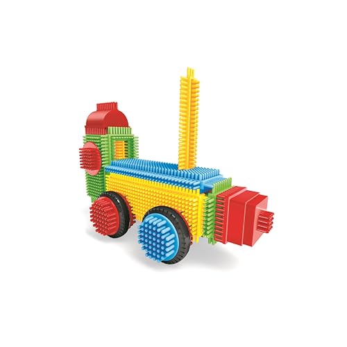 Miniland - Pegy Bricks: All On Board - Kinderspielzeug zum Bauen mit 22 großen Teilen zum Erstellen eines Zuges, kreatives Spielzeug zur Förderung der Fantasie und Motorik, ab 2 Jahren von Miniland