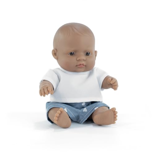 Miniland Puppe, 21cm, lateinamerikanischer Junge. In Spanien hergestellt. Anatomisch korrekt. My Friend & Me Collection Miniland Puppe, 21cm, lateinamerikanischer Junge. In Spanien hergestellt. Anatomisch korrekt. My Friend & Me Collection von Miniland