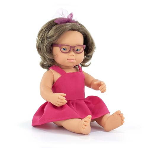 Miniland Puppe, 38cm, europäisches Mädchen mit Down Syndrom und Brille. In Spanien hergestellt. Anatomisch korrekt. My Friend & Me Collection Miniland Puppe, 38cm, europäisches Mädchen mit Down Syndrom und Brille. In Spanien hergestellt. Anatomisch korrekt. My Friend & Me Collection von Miniland