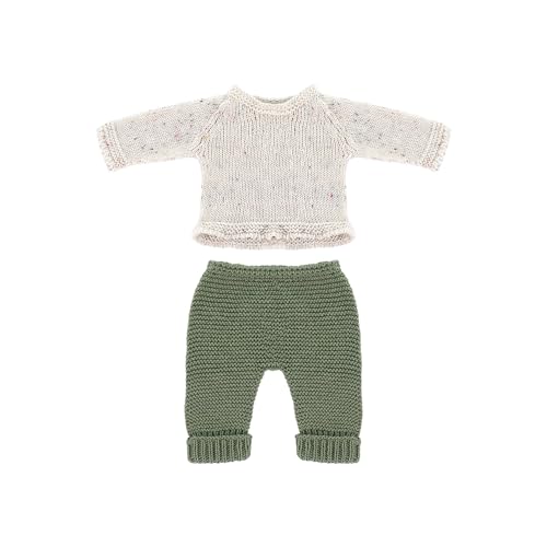 Miniland Set aus recycelten Strickwaren für 32 cm große Puppe Miniland Dolls – Pullover und Hose von Miniland