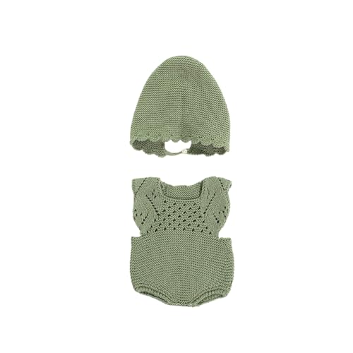 Miniland Strickset grün für 40cm Puppen. Body und Mütze recyceltem Textil. Miniland Dolls. Miniland Strickset grün für 40cm Puppen. Body und Mütze recyceltem Textil. Miniland Dolls. von Miniland