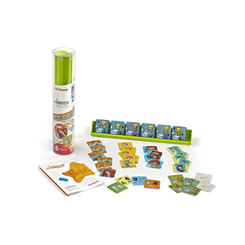 Logikspiel Zeitabläufe, tägliche Hygiene, Learning Sequences: Hygiene Habits-31968 von Miniland