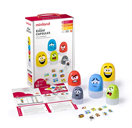 Miniland miniland45401 emoticapsules Spielzeug-Set, Merhfarbig von Miniland