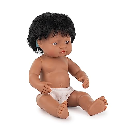 Miniland South American Boy 38cm with Hearing aid, Without Underwear, 31116 Miniland South American Boy 38cm with Hearing aid, Without Underwear, 31116 von Miniland