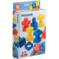 Nuts and Bolts 18 Pieces von Miniland